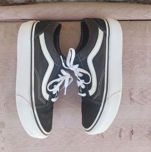 Platform vans old skool shoes W6.5